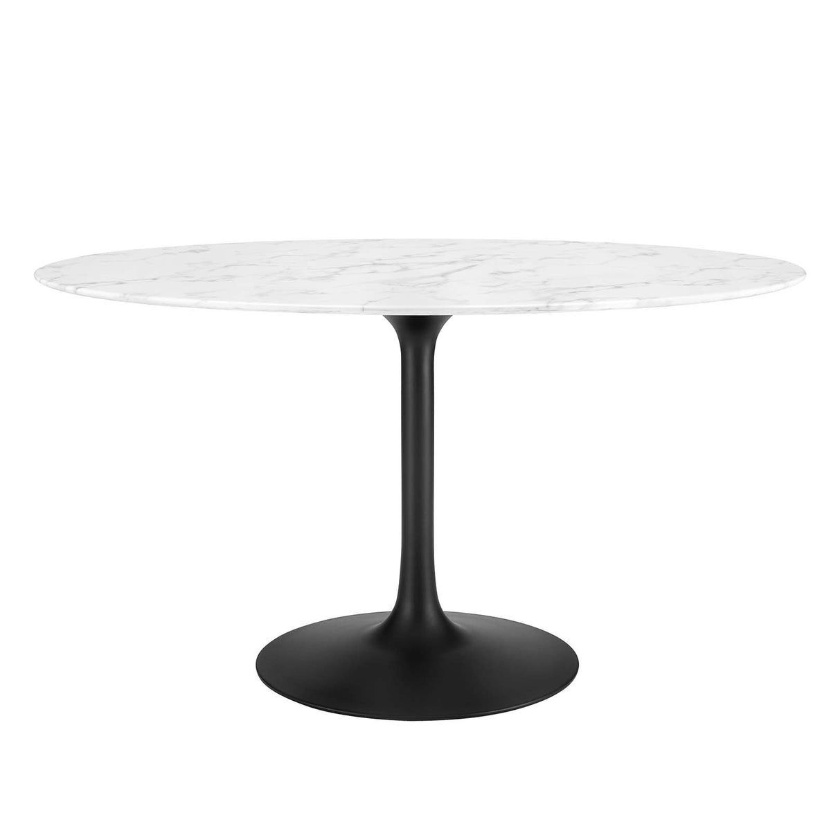 Modway Furniture Modern Lippa 54" Oval Artificial Marble Dining Table - EEI-3530