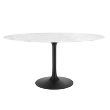 Modway Furniture Modern Lippa 60" Oval Artificial Marble Dining Table - EEI-3531