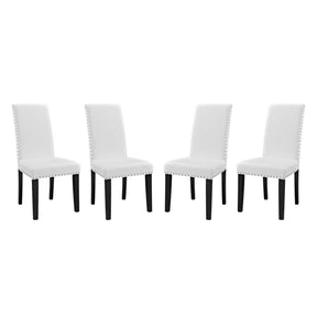 Modway Furniture Modern Parcel Dining Side Chair Vinyl Set of 4 - EEI-3554