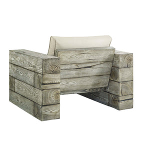 Modway Furniture Modern Manteo Rustic Coastal Outdoor Patio Sunbrella®  Lounge Armchair - EEI-3564