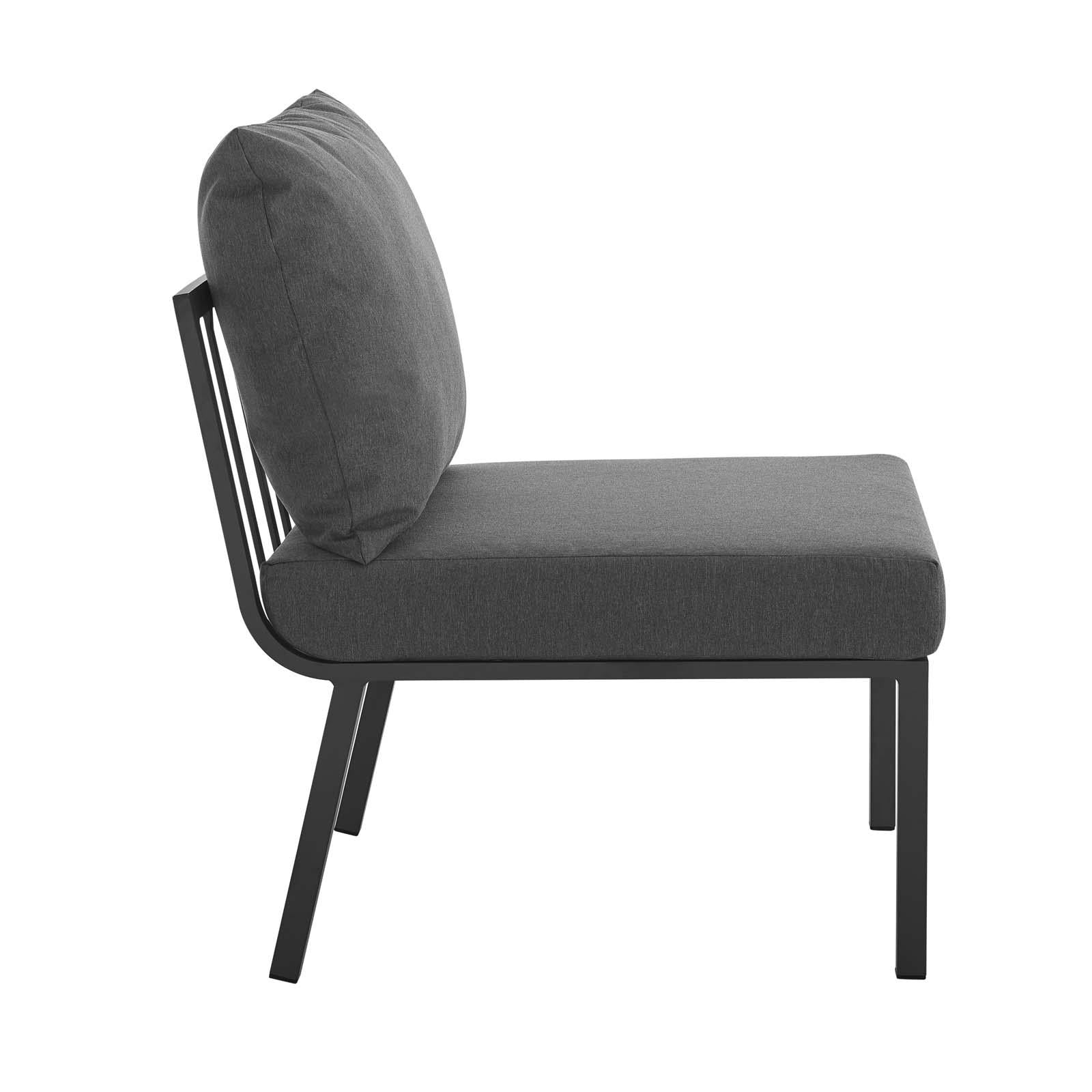 Modway Furniture Modern Riverside Outdoor Patio Aluminum Armless Chair - EEI-3567