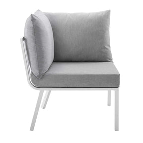 Modway Furniture Modern Riverside Outdoor Patio Aluminum Corner Chair - EEI-3569