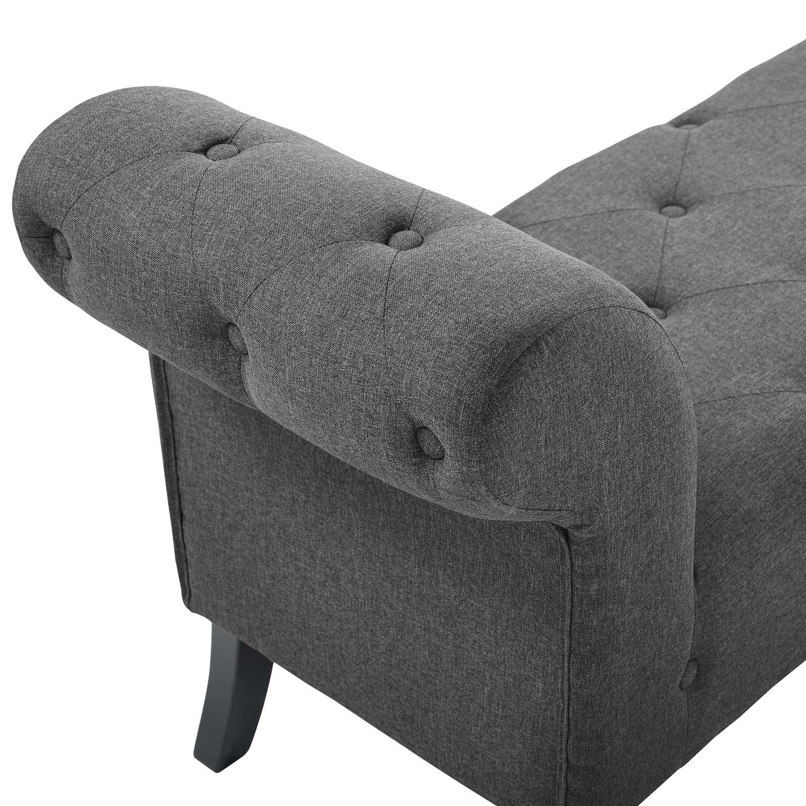 Modway Furniture Modern Evince Button Tufted Accent Upholstered Fabric Bench - EEI-3578