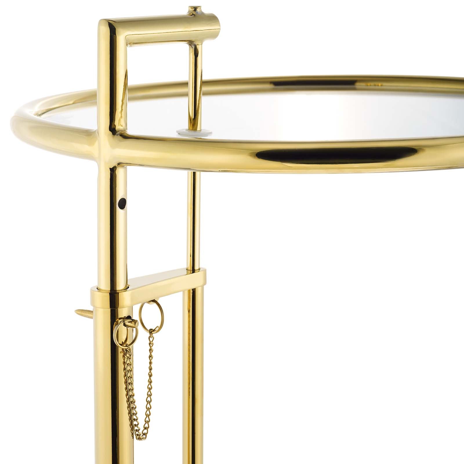 Modway Furniture Modern Eileen Gold Stainless Steel End Table - EEI-3580