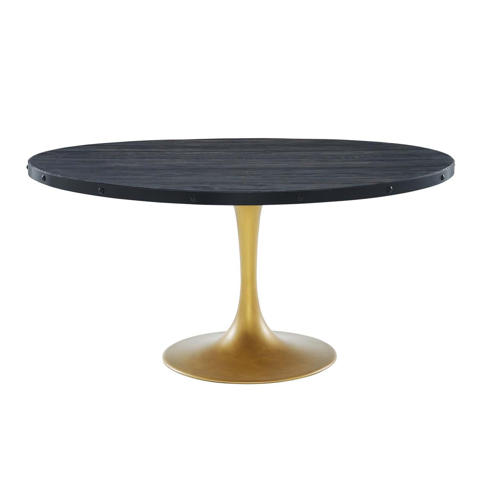 Modway Furniture Modern Drive 60" Round Wood Top Dining Table - EEI-3587