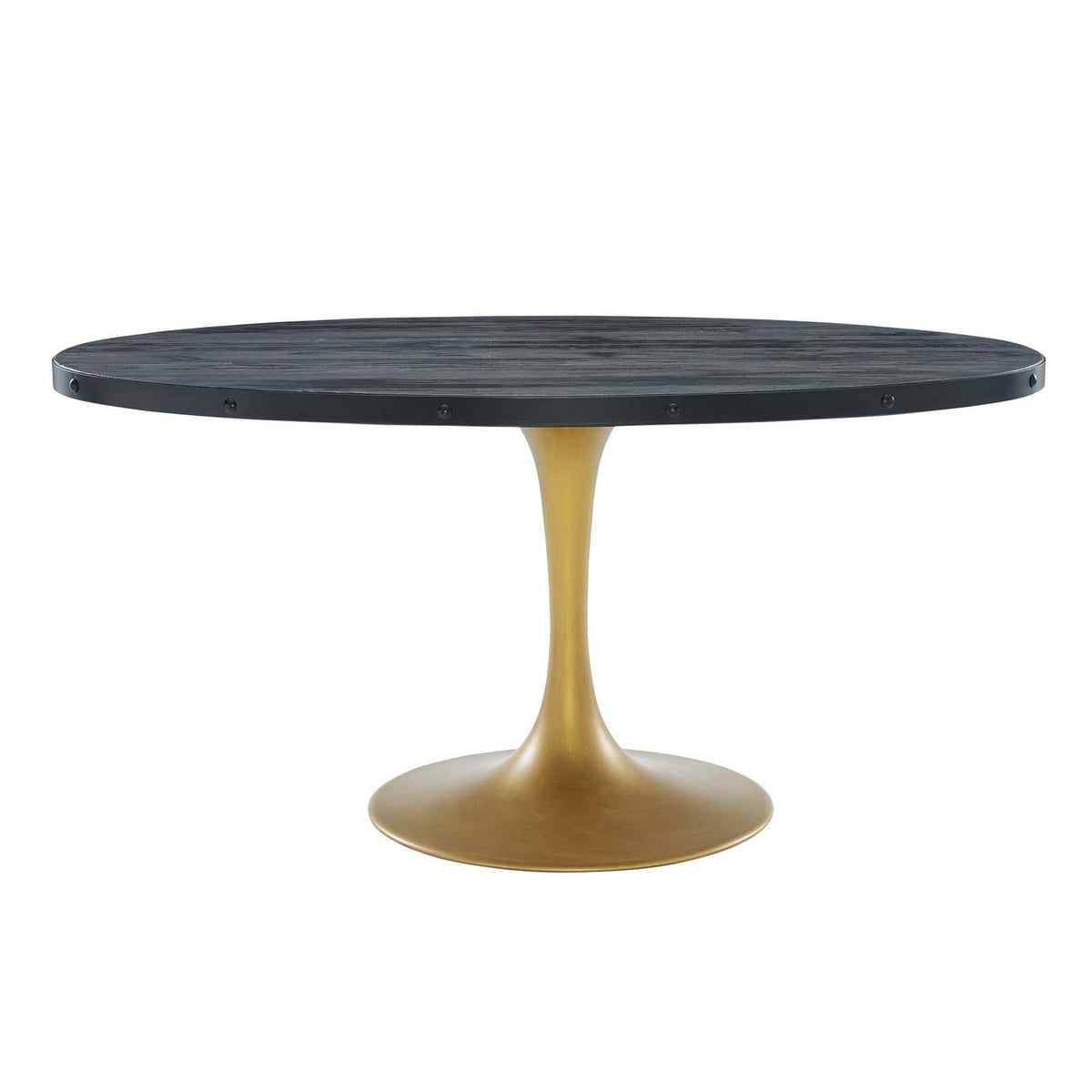 Modway Furniture Modern Drive 60" Oval Wood Top Dining Table - EEI-3588