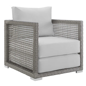 Modway Furniture Modern Aura 3 Piece Outdoor Patio Wicker Rattan Set - EEI-3595