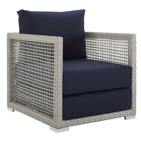Modway Furniture Modern Aura 4 Piece Outdoor Patio Wicker Rattan Set - EEI-3596