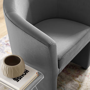 Modway Furniture Modern Divulge Performance Velvet Arm Chair and Ottoman Set - EEI-3607