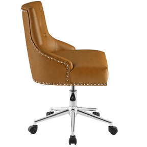 Modway Furniture Modern Regent Tufted Button Swivel Faux Leather Office Chair - EEI-3608