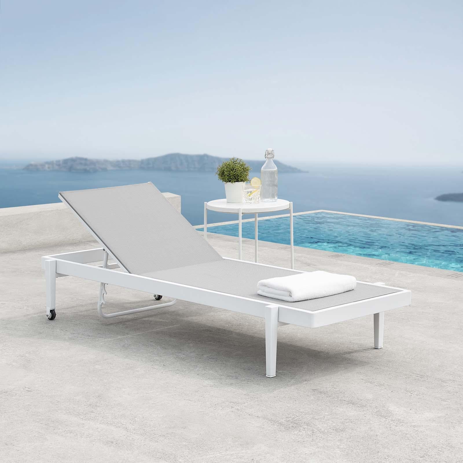 Modway Furniture Modern Charleston Outdoor Patio Chaise Lounge Chair - EEI-3610