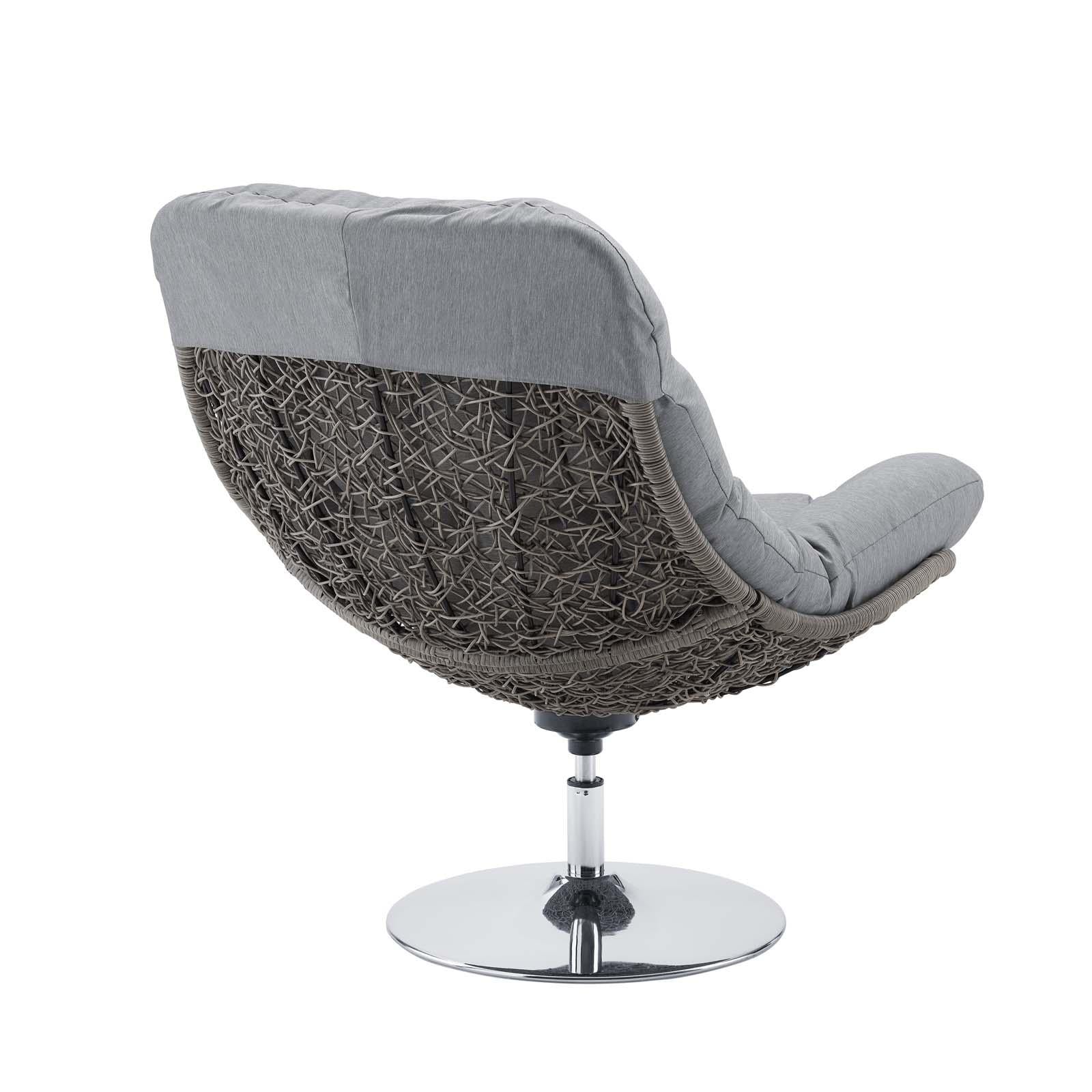 Modway Furniture Modern Brighton Wicker Rattan Outdoor Patio Swivel Lounge Chair - EEI-3616