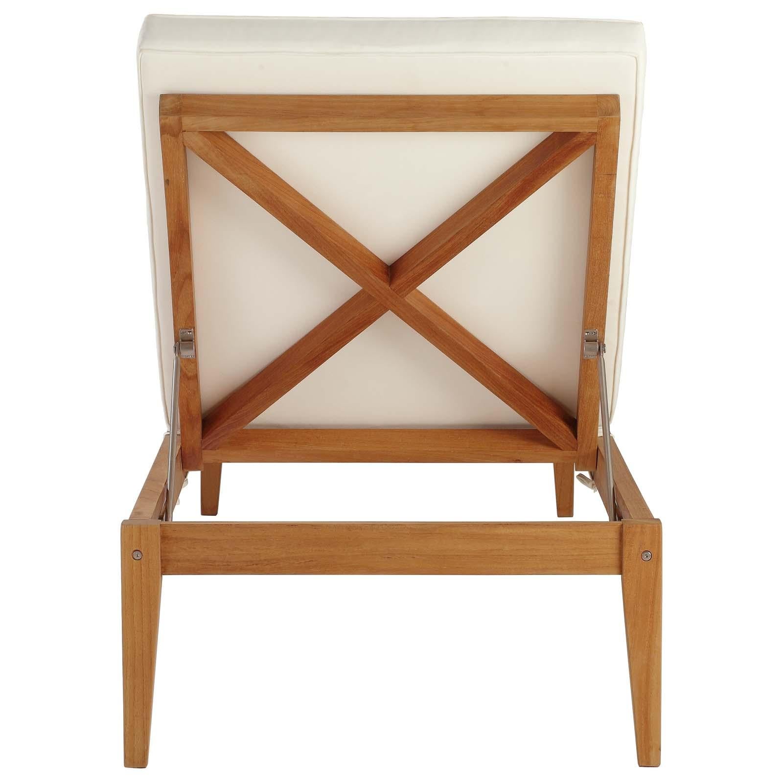 Modway Furniture Modern Northlake 3 Piece Outdoor Patio Premium Grade A Teak Wood Set - EEI-3626