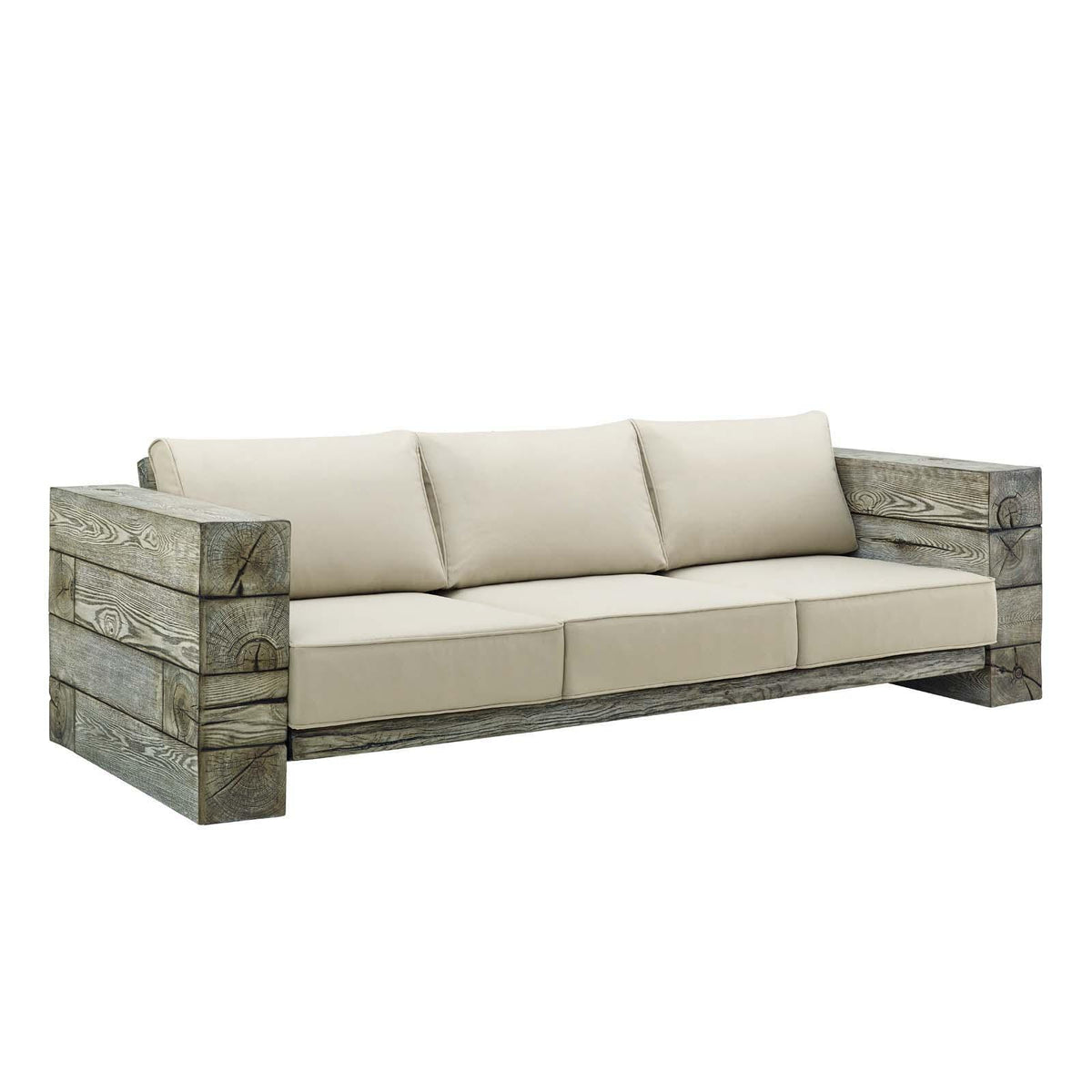 Modway Furniture Modern Manteo Rustic Coastal Outdoor Patio Sunbrella® 5 Piece Set - EEI-3651