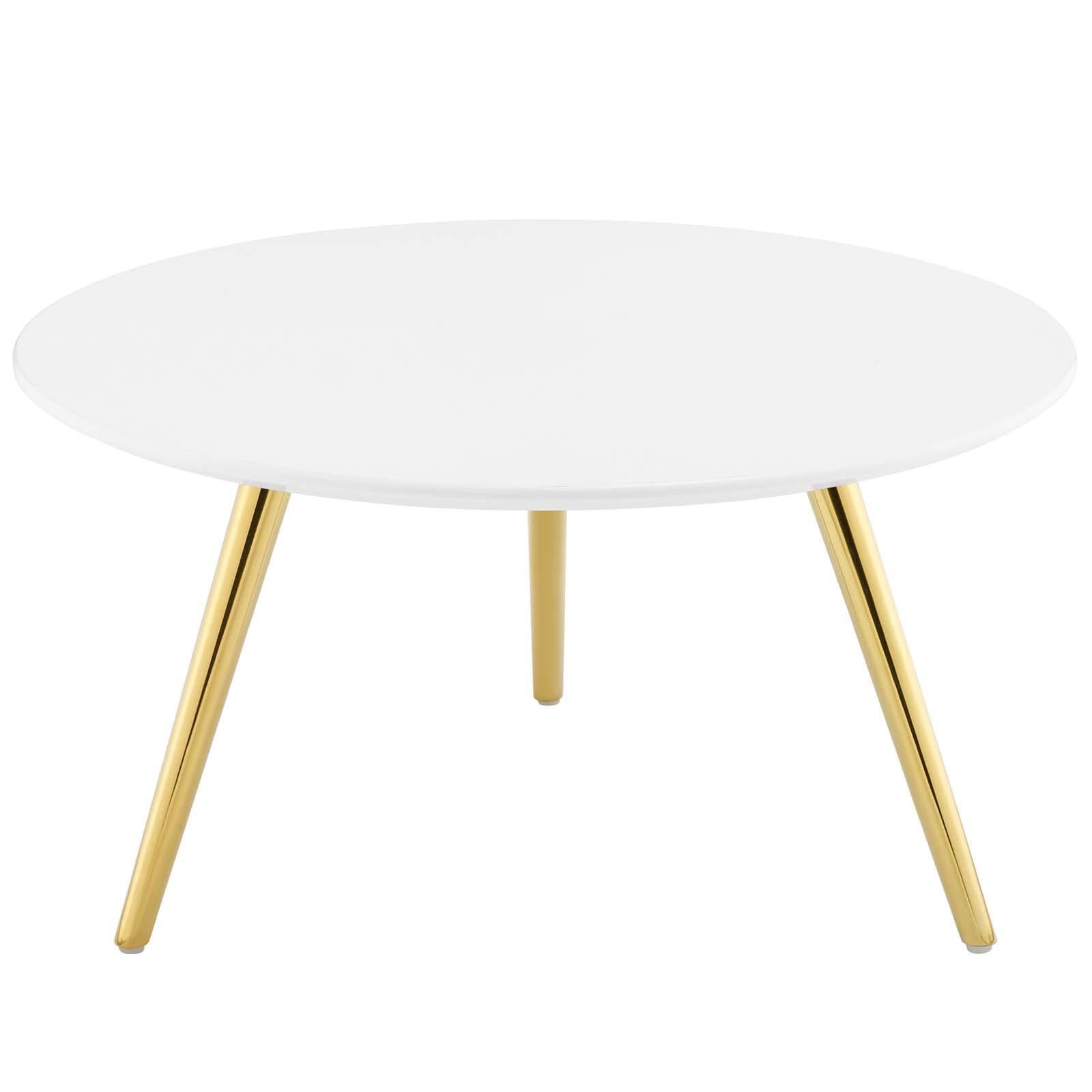 Modway Furniture Modern Lippa 28" Round Wood Top Coffee Table with Tripod Base - EEI-3662