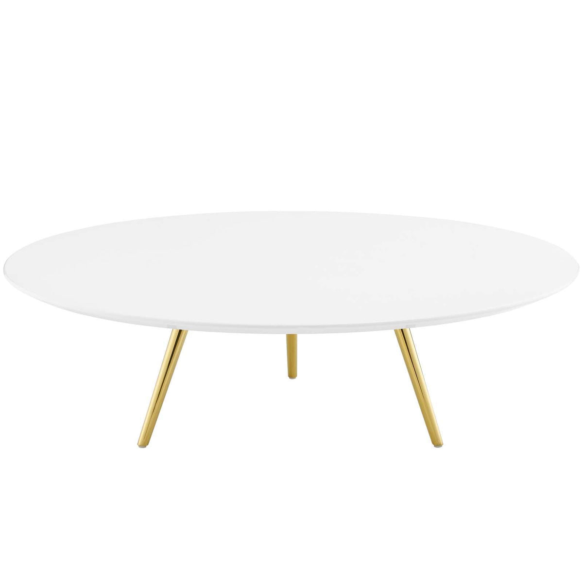 Modway Furniture Modern Lippa 47" Round Wood Top Coffee Table with Tripod Base - EEI-3671