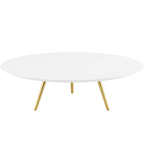 Modway Furniture Modern Lippa 47" Round Wood Top Coffee Table with Tripod Base - EEI-3671