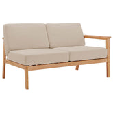 Modway Furniture Modern Sedona Outdoor Patio Eucalyptus Wood Right-Facing Loveseat - EEI-3678
