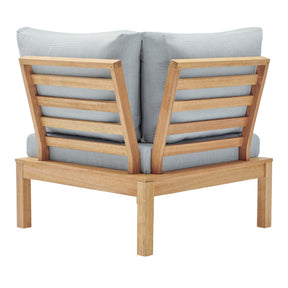 Modway Furniture Modern Freeport Karri Wood Sectional Sofa Outdoor Patio Corner Chair - EEI-3694