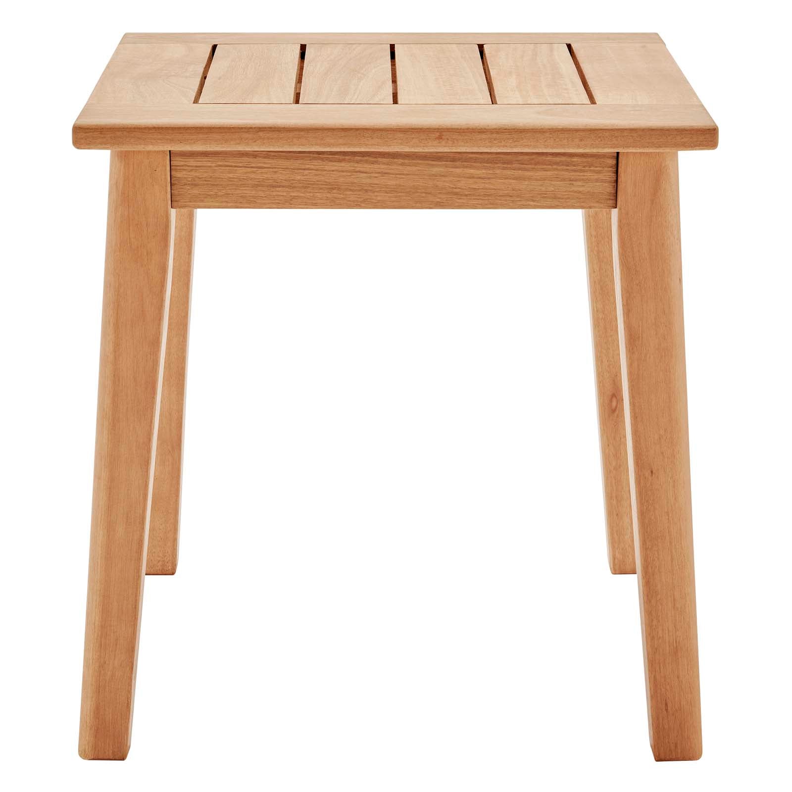 Modway Furniture Modern Viewscape Outdoor Patio Ash Wood End Table - EEI-3712