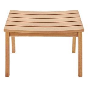 Modway Furniture Modern Breton Outdoor Patio Ash Wood Ottoman - EEI-3714