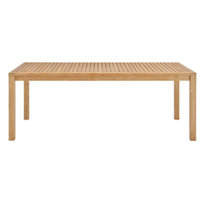 Modway Furniture Modern Farmstay 79" Outdoor Patio Teak Wood Dining Table - EEI-3717
