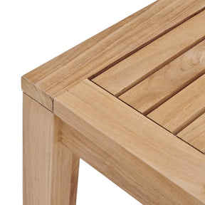 Modway Furniture Modern Farmstay 79" Outdoor Patio Teak Wood Dining Table - EEI-3717