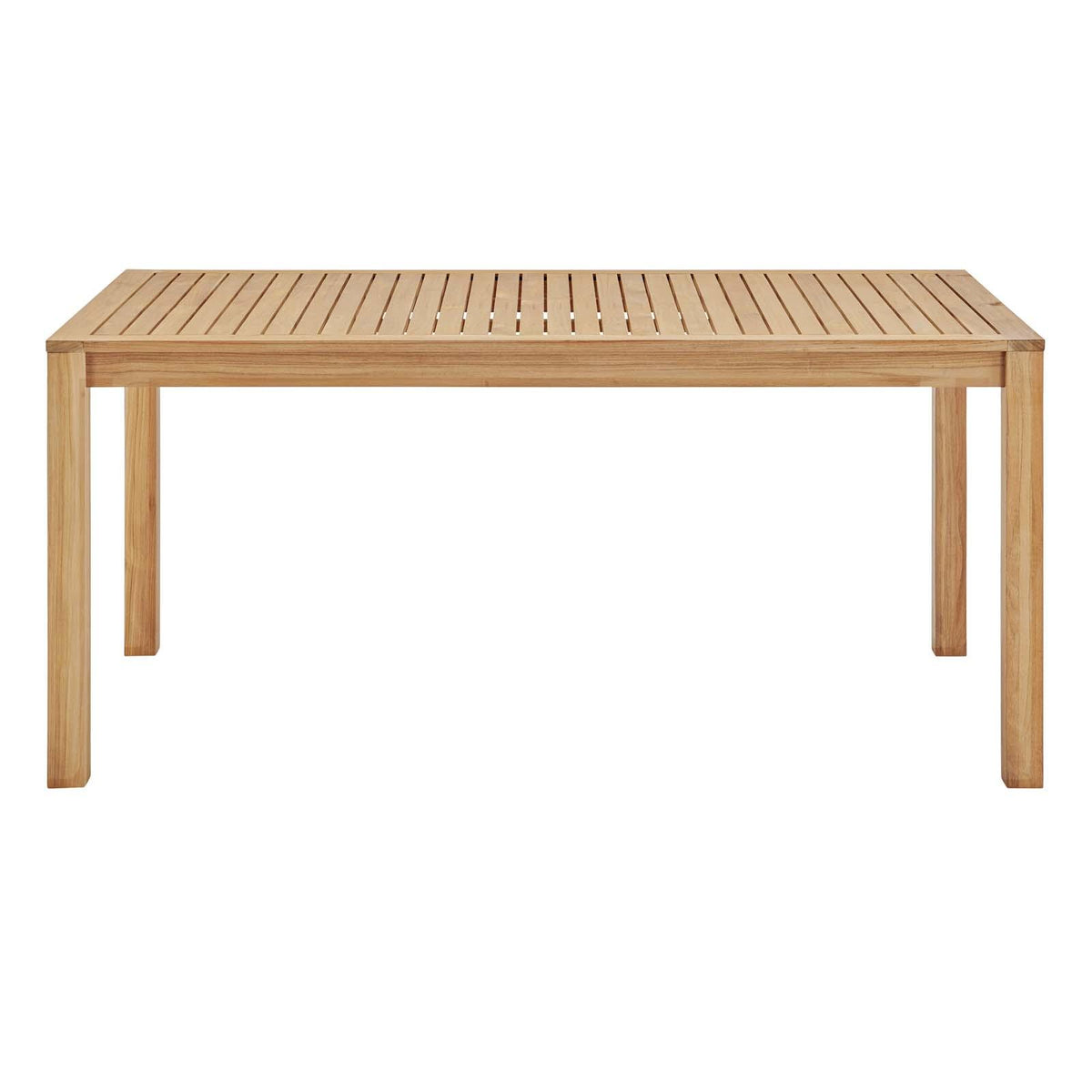 Modway Furniture Modern Farmstay 63" Rectangle Outdoor Patio Teak Wood Dining Table - EEI-3719