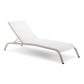 Modway Furniture Modern Savannah Mesh Chaise Outdoor Patio Aluminum Lounge Chair - EEI-3721