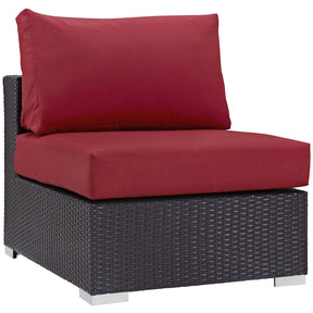 Modway Furniture Modern Convene 5 Piece Set Outdoor Patio with Fire Pit - EEI-3723