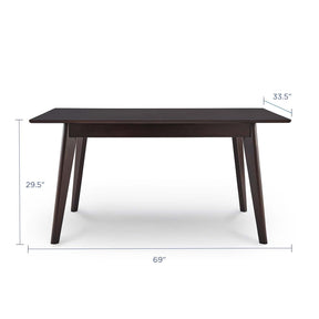 Modway Furniture Modern Oracle 69" Rectangle Dining Table - EEI-3748