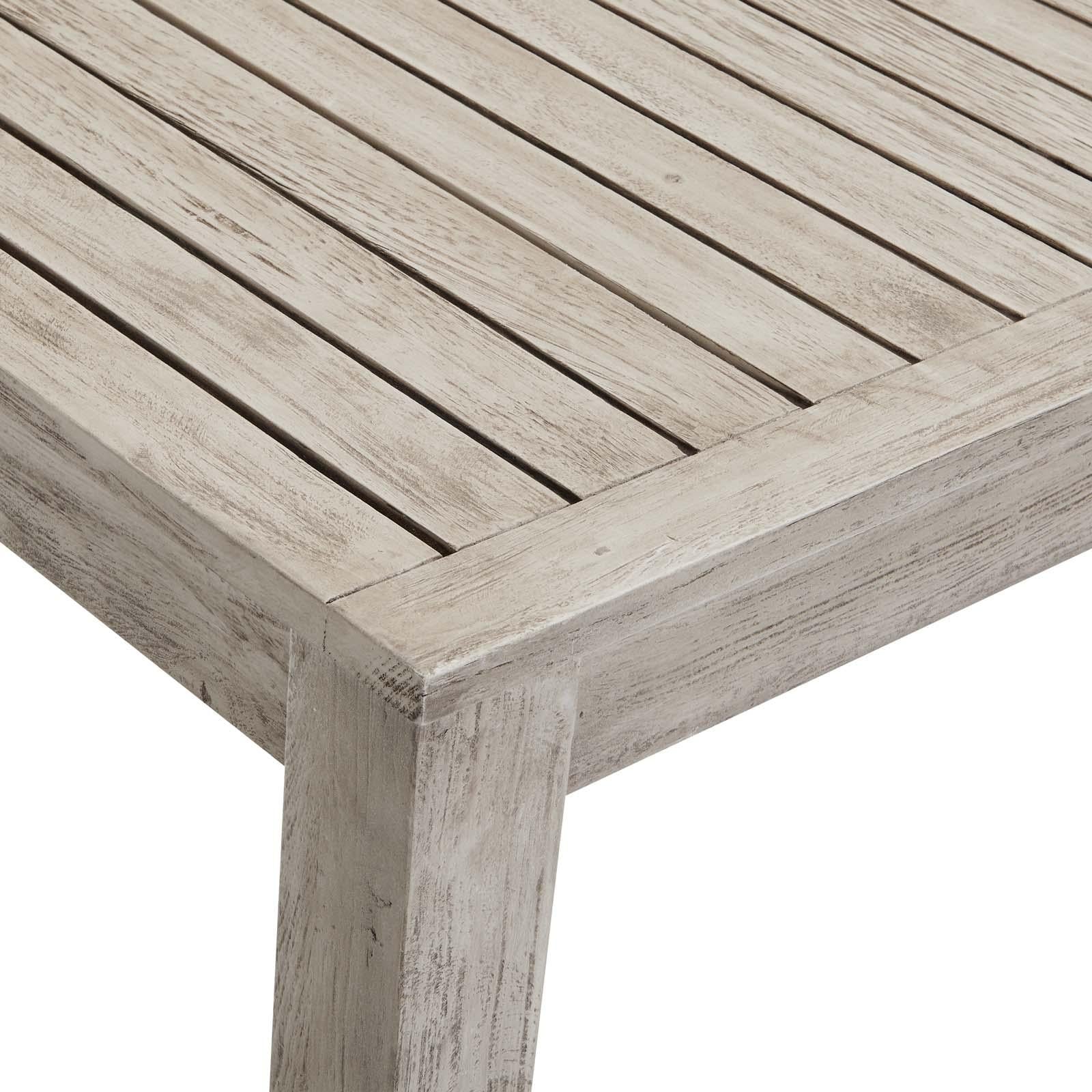 Modway Furniture Modern Wiscasset 5 Piece Outdoor Patio Acacia Wood Bar Set - EEI-3759