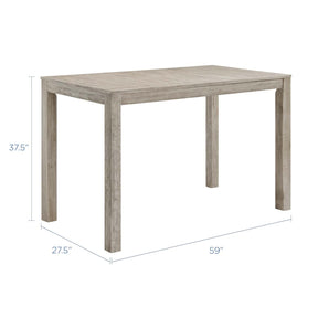 Modway Furniture Modern Wiscasset 5 Piece Outdoor Patio Acacia Wood Bar Set - EEI-3759