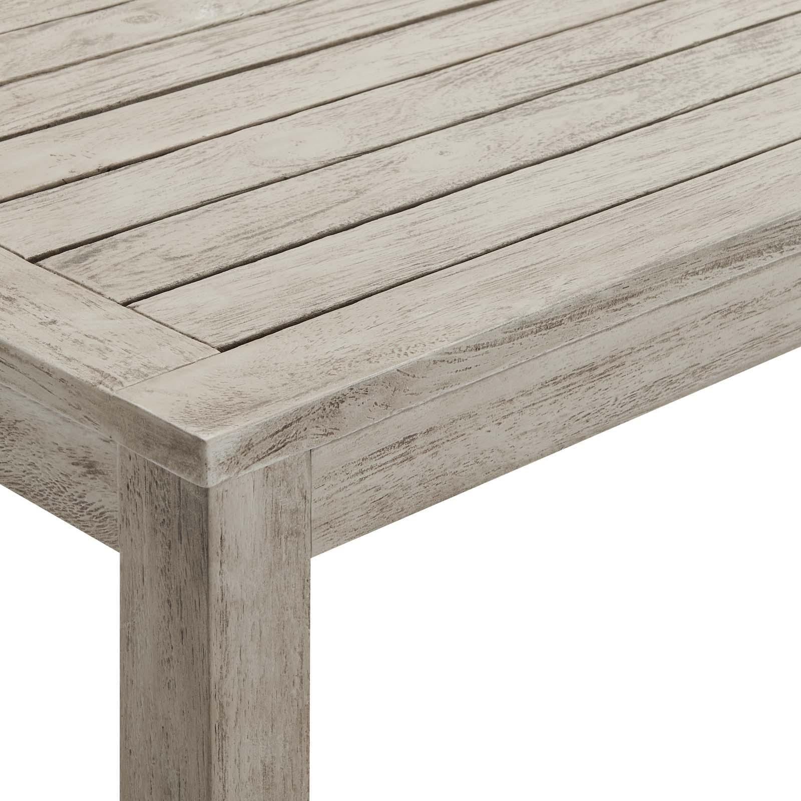 Modway Furniture Modern Wiscasset 4 Piece Outdoor Patio Acacia Wood Set - EEI-3760