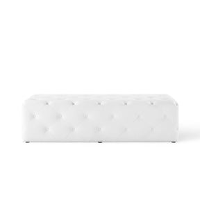 Modway Furniture Modern Amour 60" Tufted Button Entryway Faux Leather Bench - EEI-3769