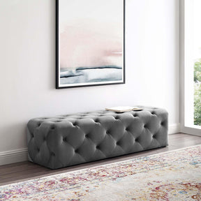 Modway Furniture Modern Amour 60" Tufted Button Entryway Performance Velvet Bench - EEI-3770