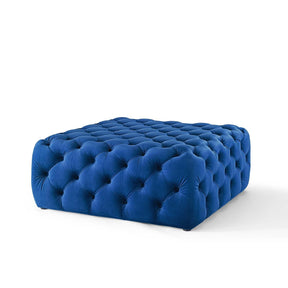 Modway Furniture Modern Amour Tufted Button Large Square Performance Velvet Ottoman - EEI-3774