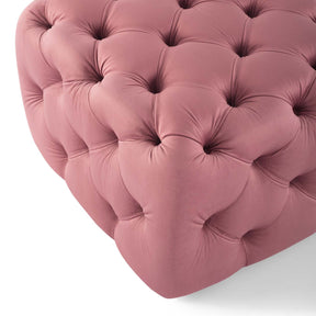 Modway Furniture Modern Amour Tufted Button Square Performance Velvet Ottoman - EEI-3776
