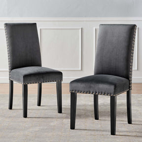 Modway Furniture Modern Parcel Performance Velvet Dining Side Chairs - Set of 2 - EEI-3779