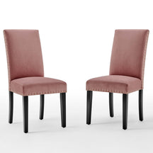 Modway Furniture Modern Parcel Performance Velvet Dining Side Chairs - Set of 2 - EEI-3779