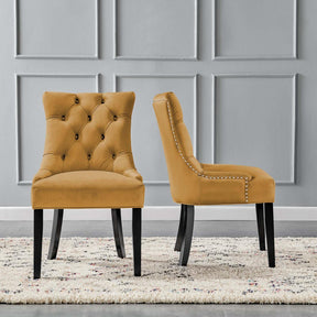 Modway Furniture Modern Regent Tufted Performance Velvet Dining Side Chairs - Set of 2 - EEI-3780