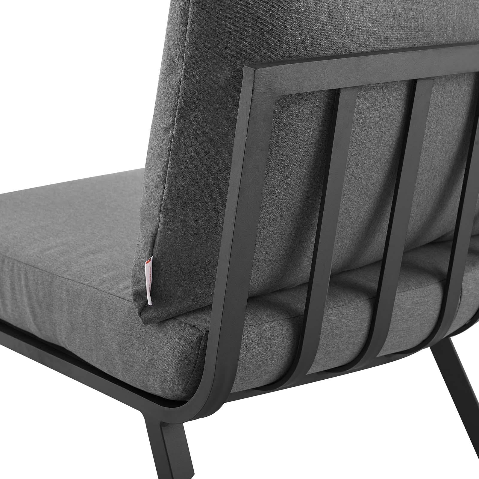 Modway Furniture Modern Riverside 2 Piece Outdoor Patio Aluminum Sectional Sofa Set - EEI-3781