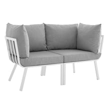 Modway Furniture Modern Riverside 2 Piece Outdoor Patio Aluminum Sectional Sofa Set - EEI-3781