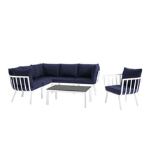 Modway Furniture Modern Riverside 7 Piece Outdoor Patio Aluminum Set - EEI-3790