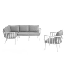 Modway Furniture Modern Riverside 5 Piece Outdoor Patio Aluminum Set - EEI-3792