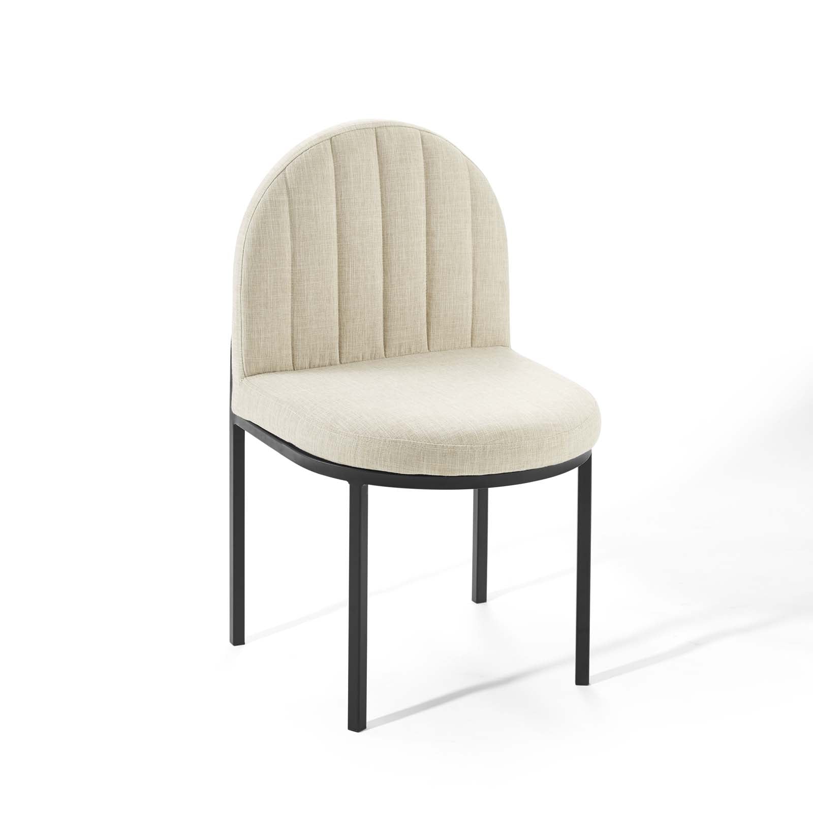 Modway Furniture Modern Isla Channel Tufted Upholstered Fabric Dining Side Chair - EEI-3803