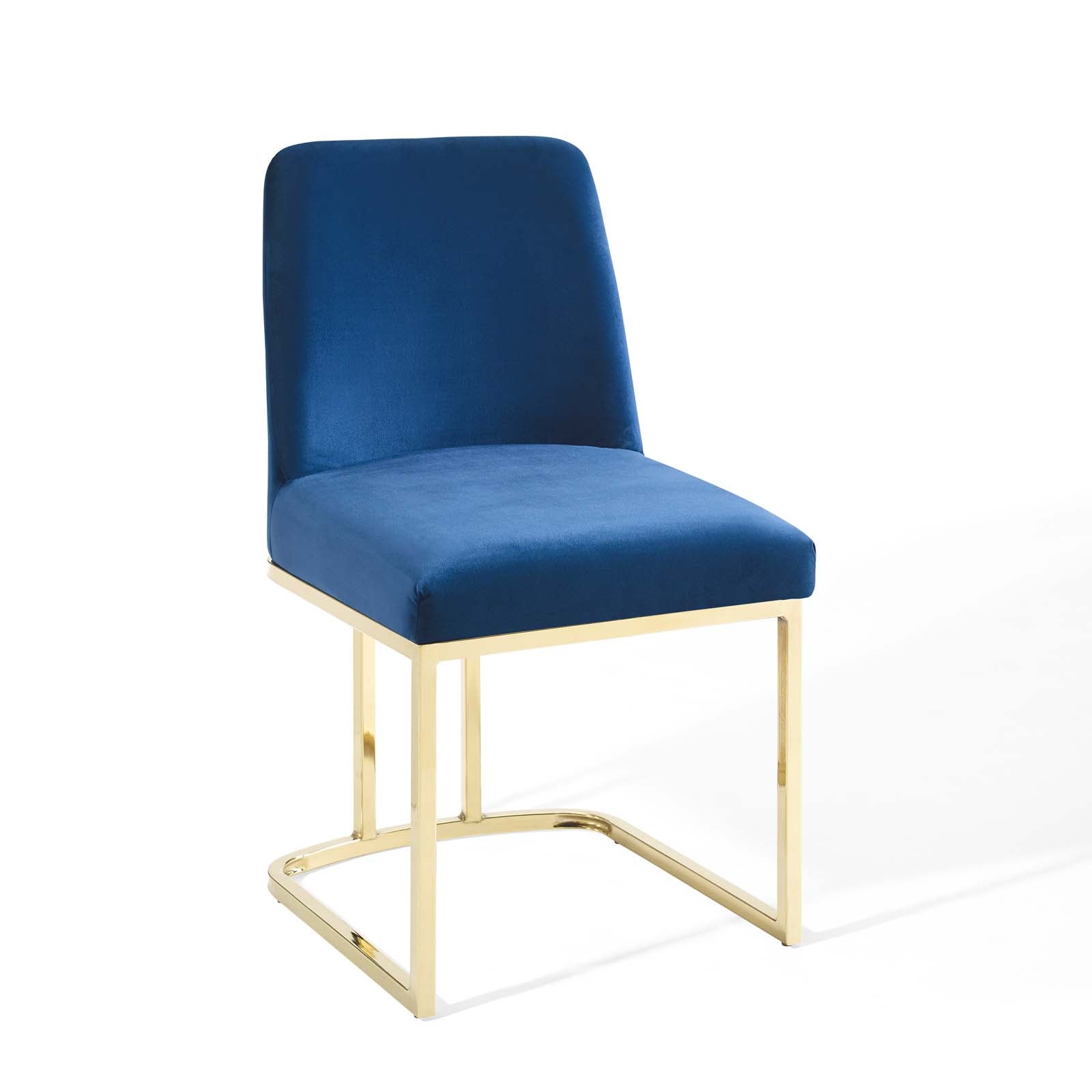 Modway Furniture Modern Amplify Sled Base Performance Velvet Dining Side Chair - EEI-3810