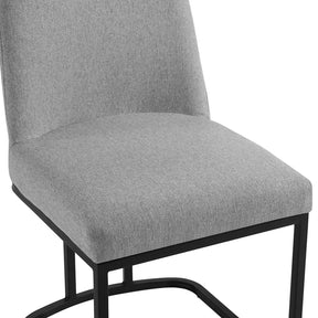 Modway Furniture Modern Amplify Sled Base Upholstered Fabric Dining Side Chair - EEI-3811