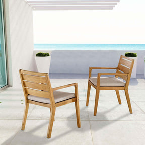 Modway Furniture Modern Portsmouth Outdoor Patio Karri Wood Armchair Set of 2 - EEI-3819
