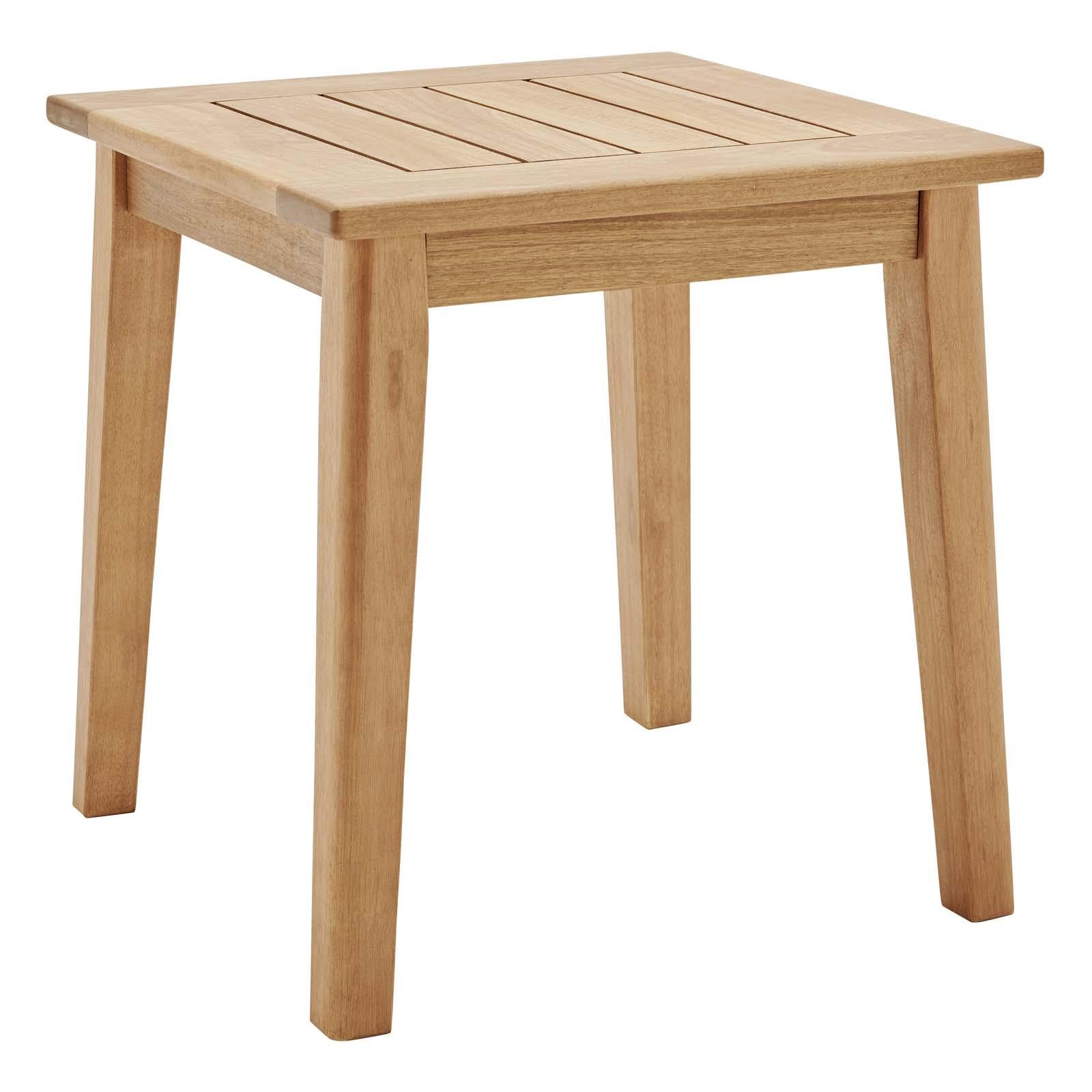 Modway Furniture Modern Breton 3 Piece Outdoor Patio Ash Wood Set - EEI-3840
